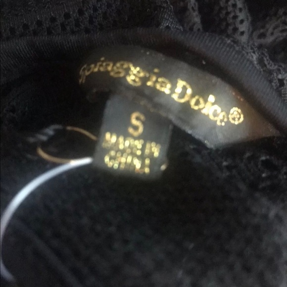 Spiaggia Dolce Black Lace Cover Up Swim Dress - Picture 5 of 7